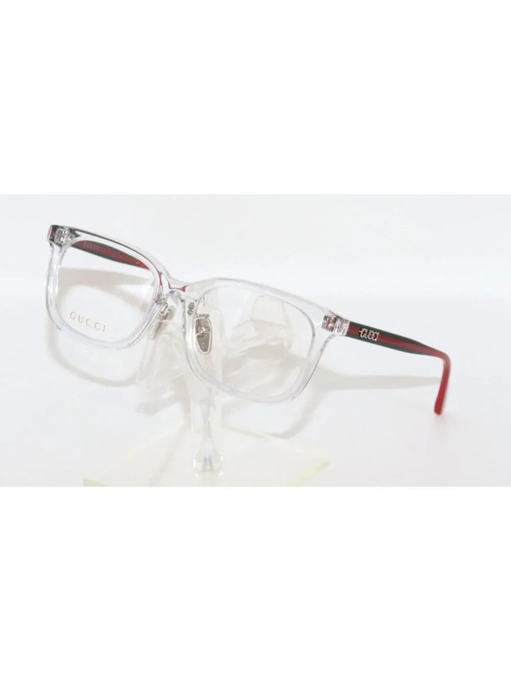 Gucci GG1873OK 006 Eyeglasses Clear Black Red Unisex 50-17-135